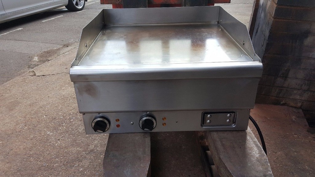 HEAVY DUTY CATERING EQUIPMENT HOBART GRIDDLE, FLAT GRILL 60CM 3 PHASE ELECTRIC TABLE TOP in