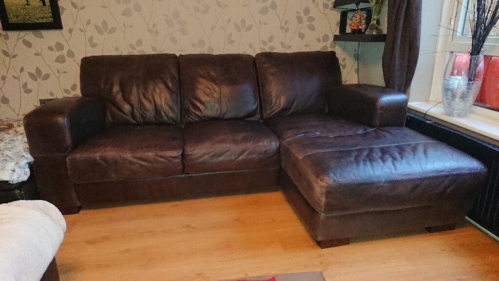 Dfs Caesar Sofa Chocolate Brown Moro Leather Sofa L Shape In