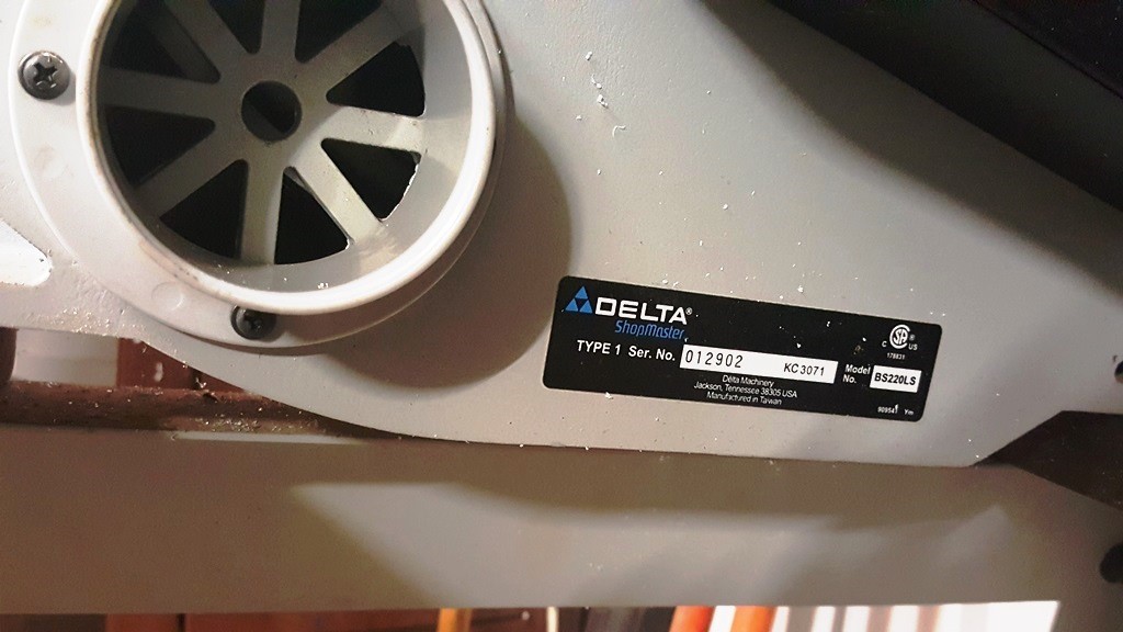 Delta ShopMaster band saw Model BS220LS