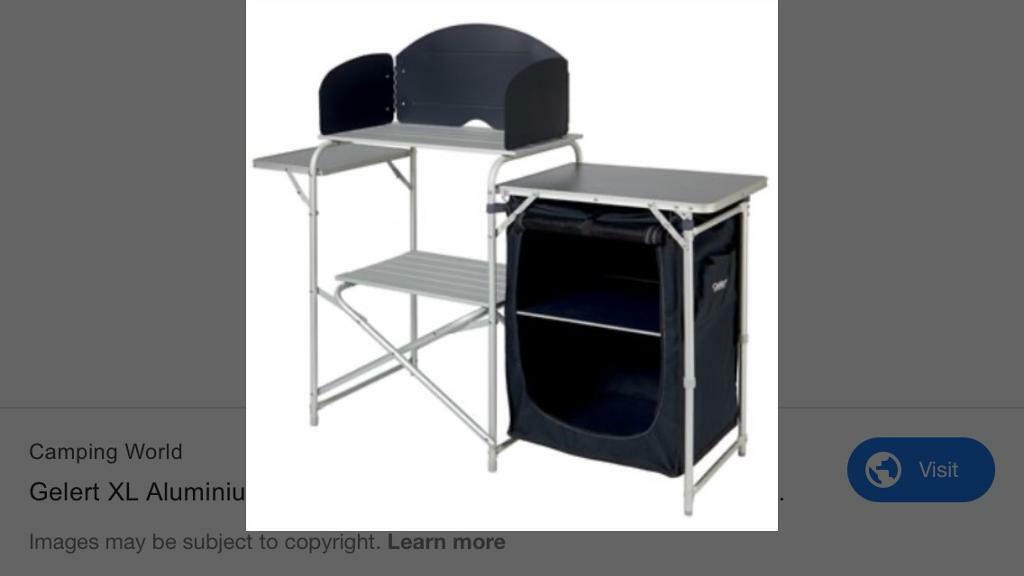 Gelert XL camping kitchen stand and cupboard FUT228 in Sheffield