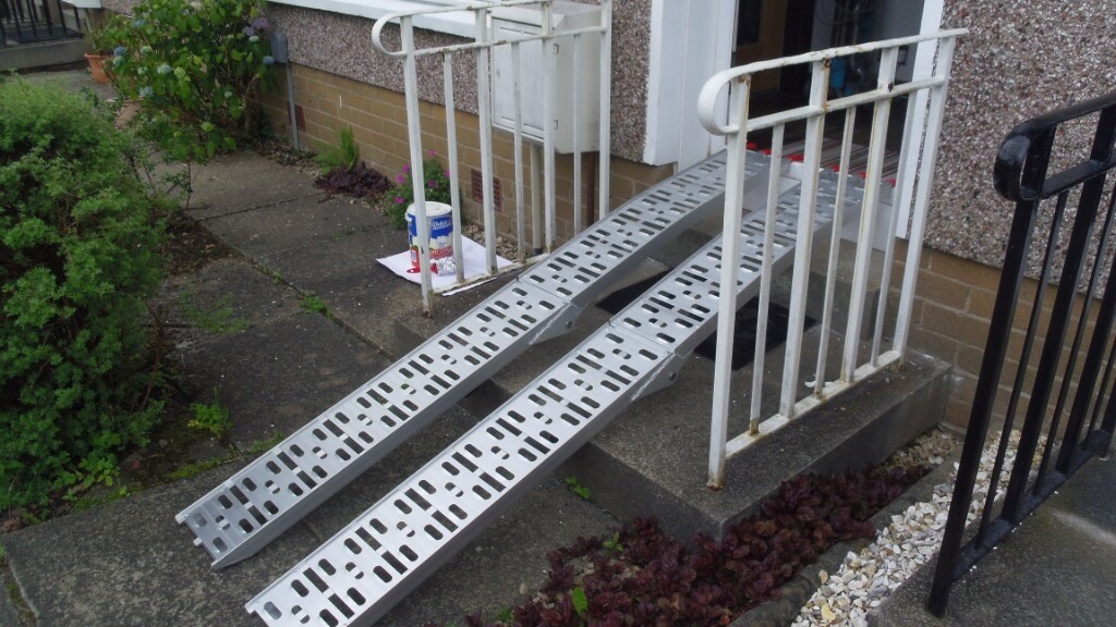 Loading ramps for wheelchair, wheelbarrow or motorcycle etc in