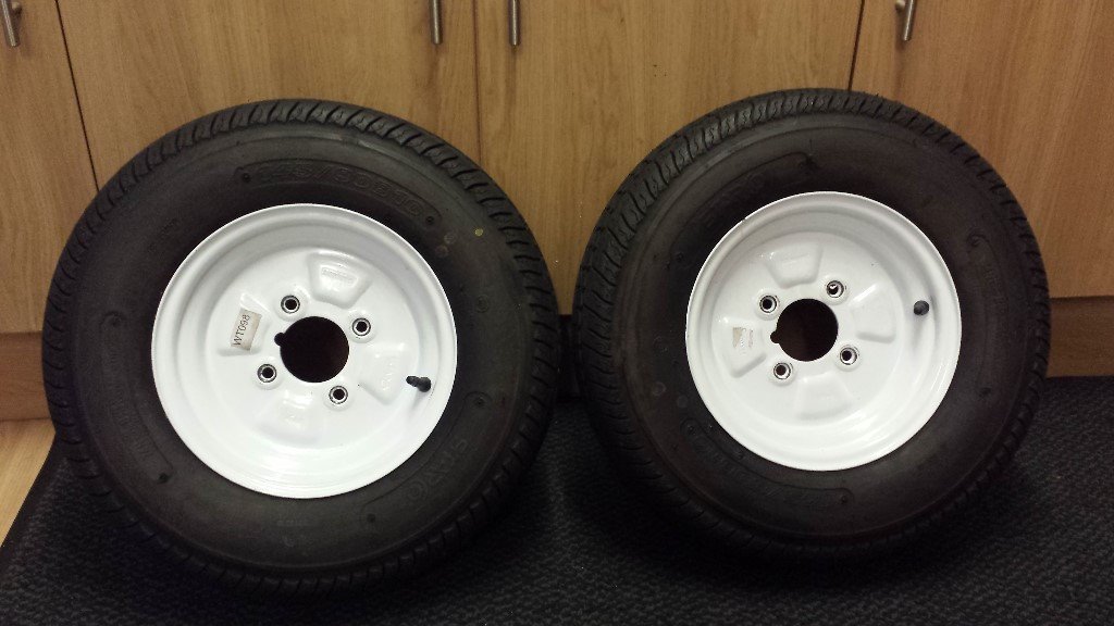 Trailer Wheels for Sale 145/80 B10 (almost brand new) in Oxford