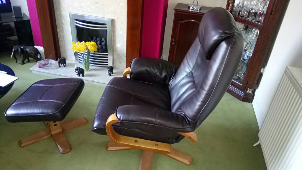 Reclining chair with Matching Stool | in Plymouth, Devon ...
