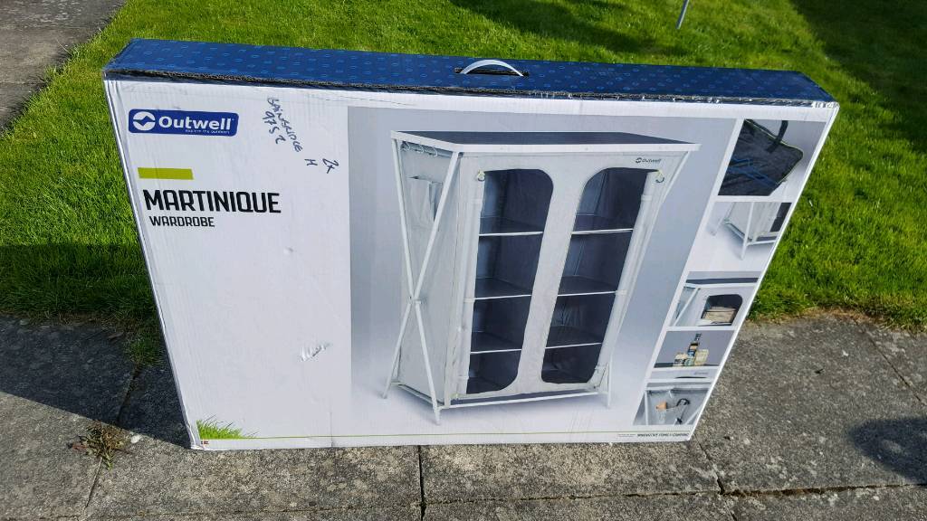 New Outwell Martinique Camping Wardrobe Cupboard Storage In