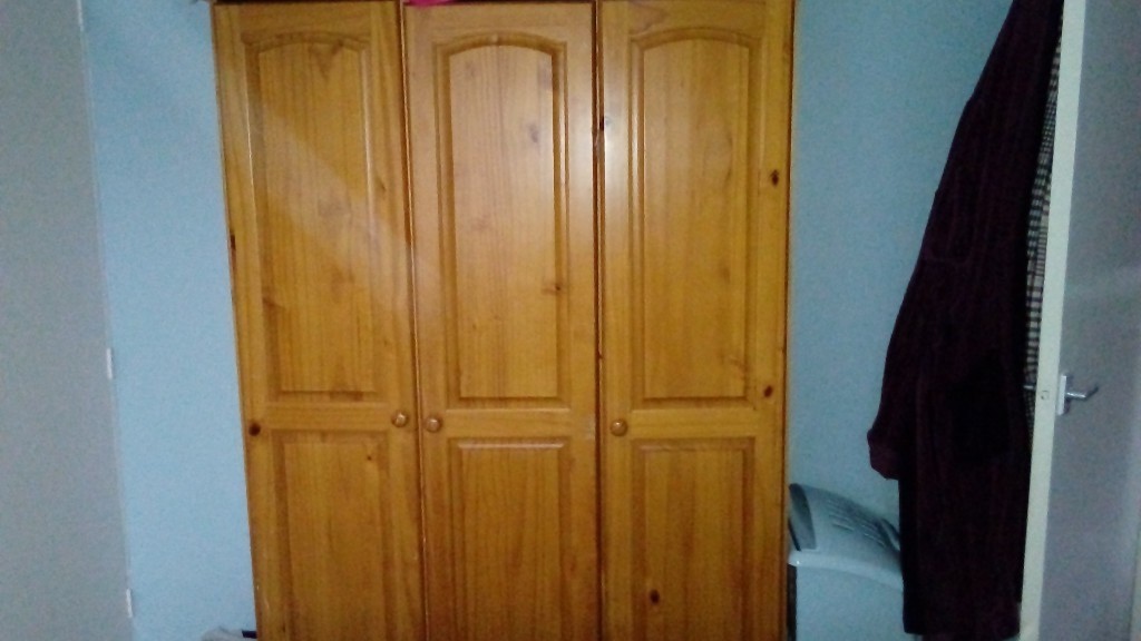 Three Door Pine Wardrobe In Swansea Gumtree