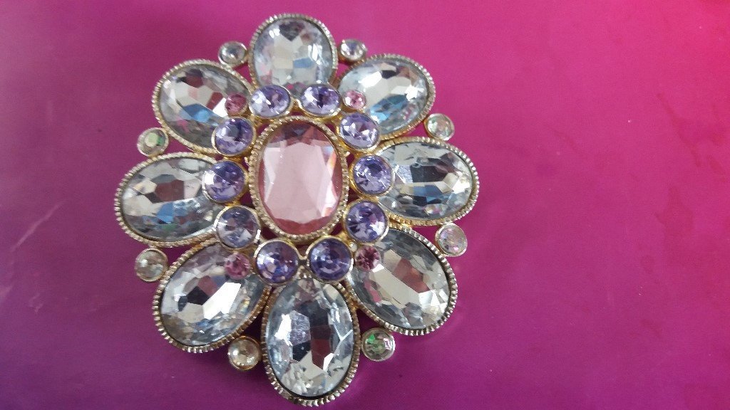 Vintage Brooch Costume Jewellery Statement Piece dress brooch