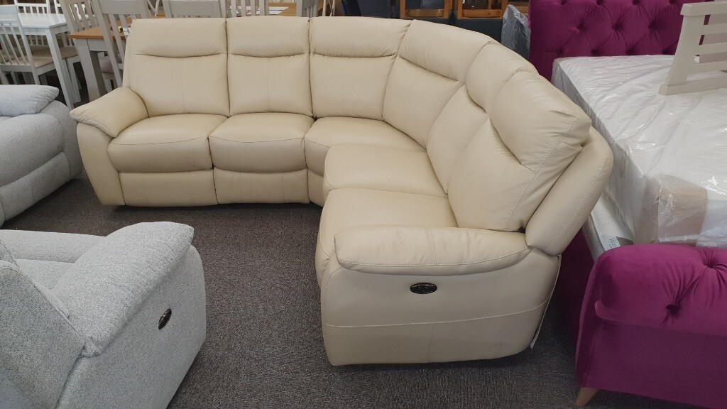 Furniture Village Snug Leather Power Recliner Corner Sofa Can Deliver in Hucknall