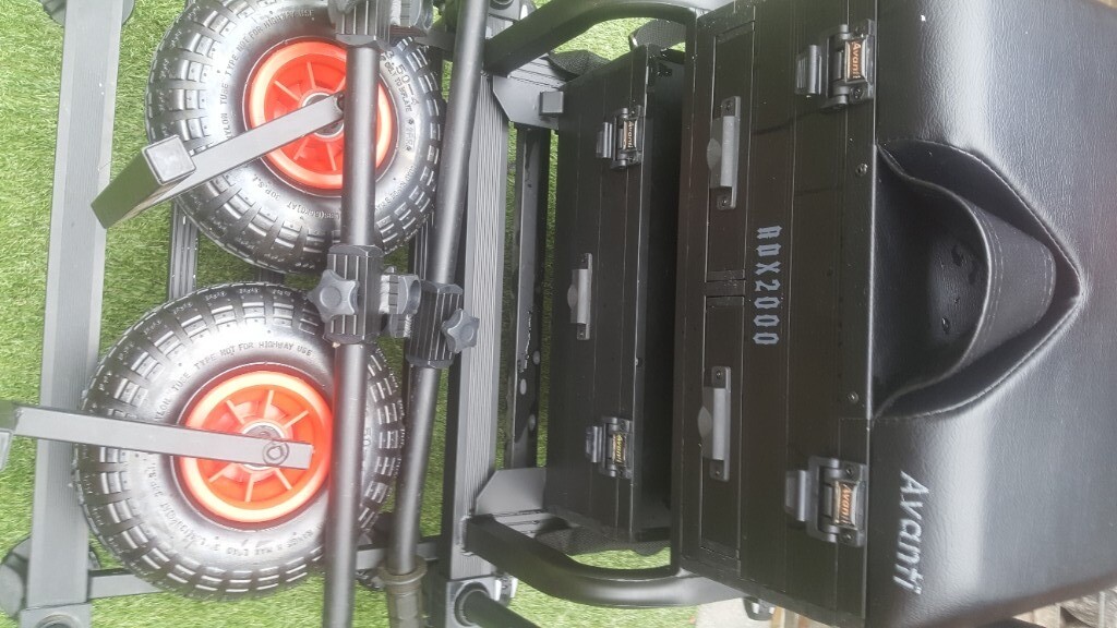fishing tackle seat box with wheel kit in Doncaster, South Yorkshire