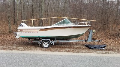 1982 Grady White Tarpon 190 dual console bowrider, 1994 Johnson 140 V4, trailer