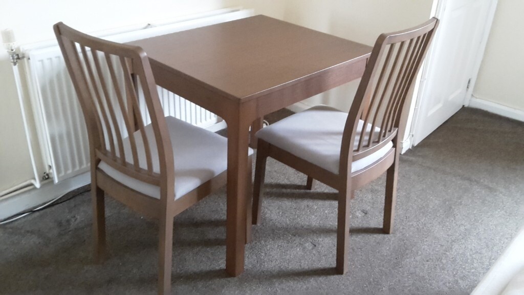 IKEA extendable dining table & 2 chairs for sale *reduced for quick