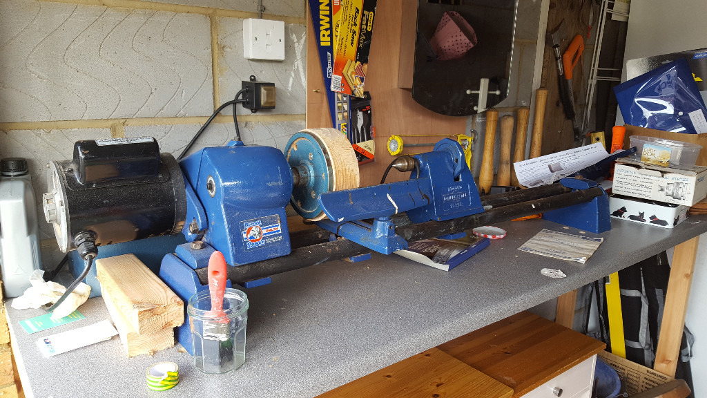 Record Power DML/24 wood woodturning Lathe & Multistar Duplex Chuck