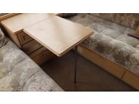 Small extension table for caravan, camper, motorhome or boat - not free standing.
