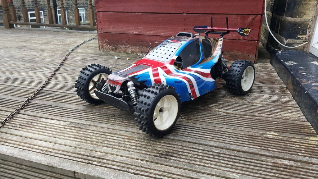 fg leopard 26cc rc petrol remote control car 1/5 not nitro 2 storke