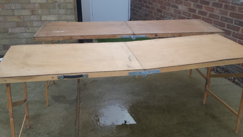 two wallpaper paste tables or car boot tables in Norwich, Norfolk