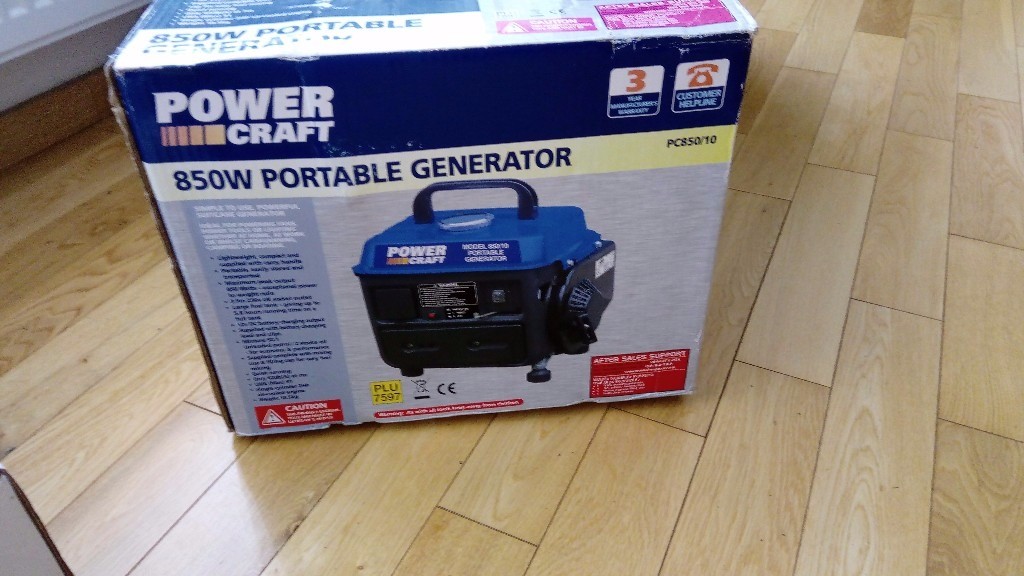 power craft 850 watt petrol generator brand new never been used still