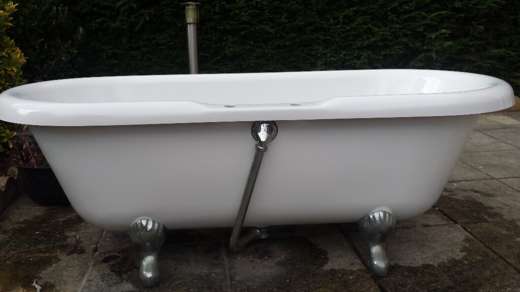 freestanding acrylic bath with legs in Wombwell, South Yorkshire
