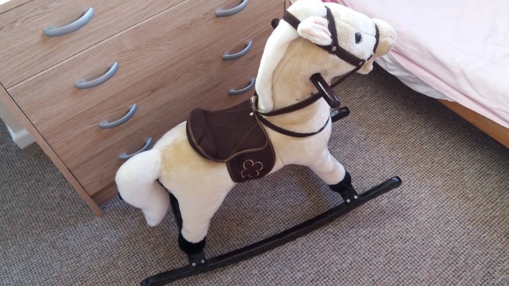 dunelm mill rocking horse used once but didnt enjoy it perfect xmas