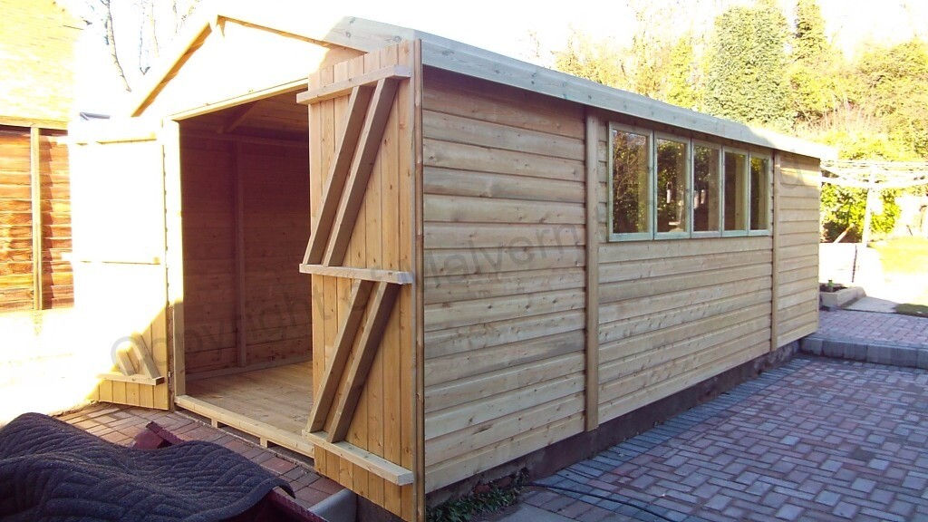 heavy duty malvern workshop 20ft x 10ft tanalised in