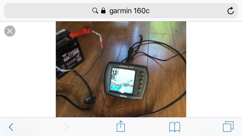 Boat Garmin 160c fish finder depth gauge in Alexandria, West