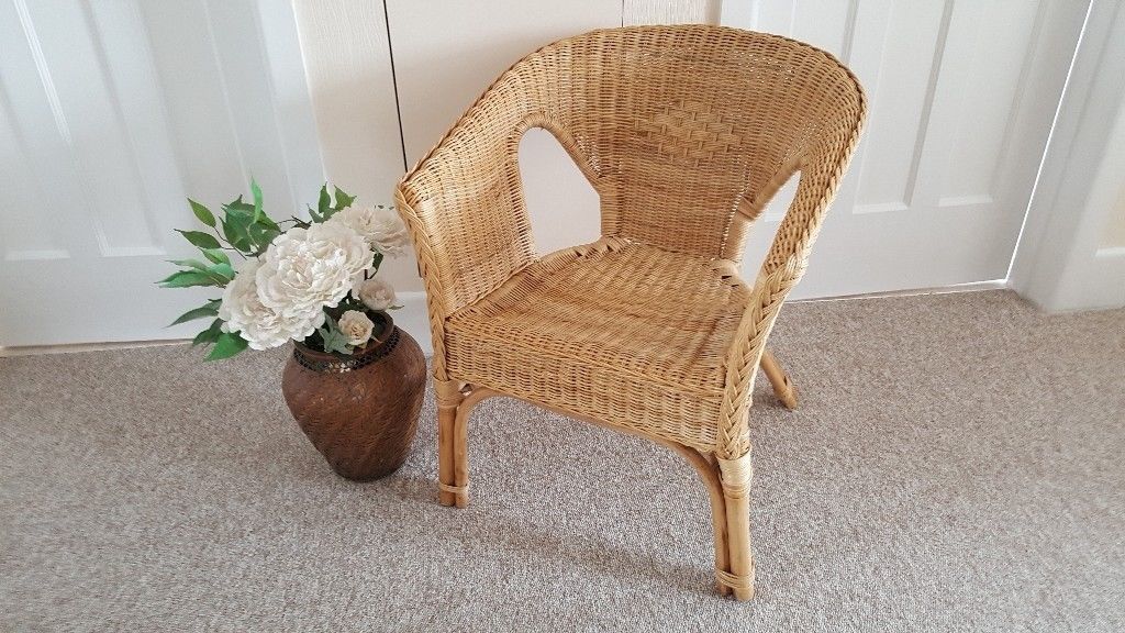 Strong Wicker and Cane chair in very good condition in Bournemouth