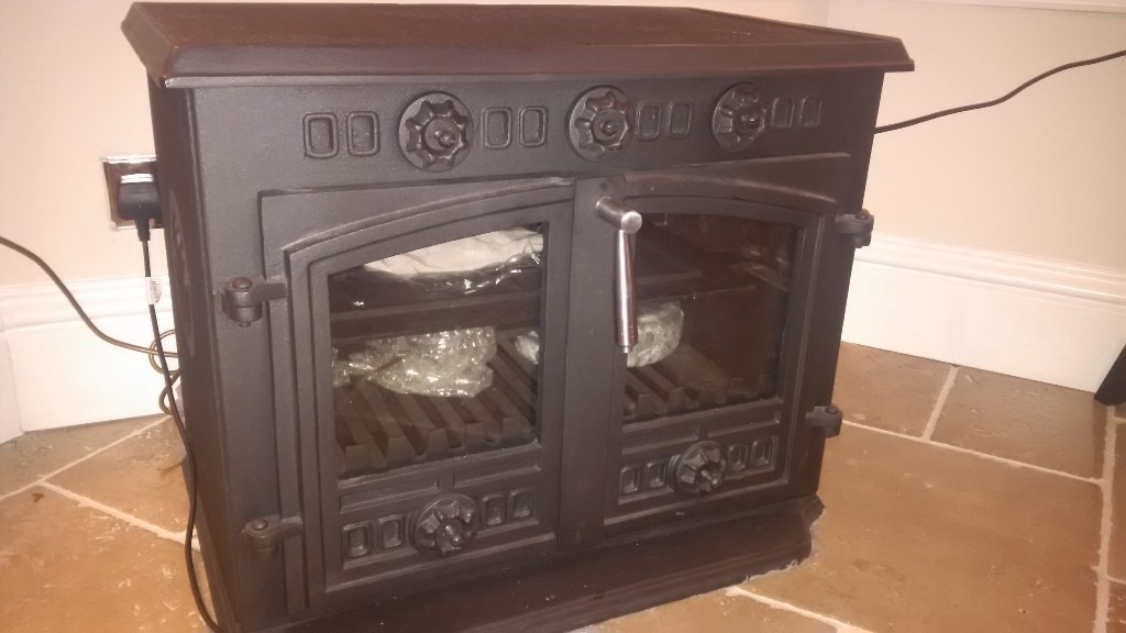 12kW "The Dorset" Large Multi Fuel / Wood Burning Double Door Stove, c