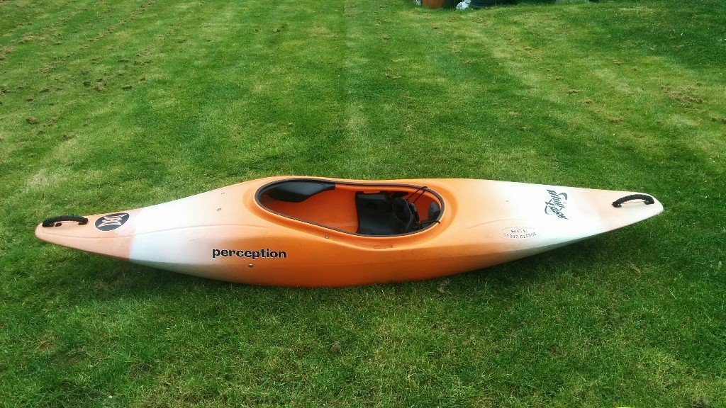 Perception Whiplash Whitewater Kayak with TNP Rapa Fibreglass paddle