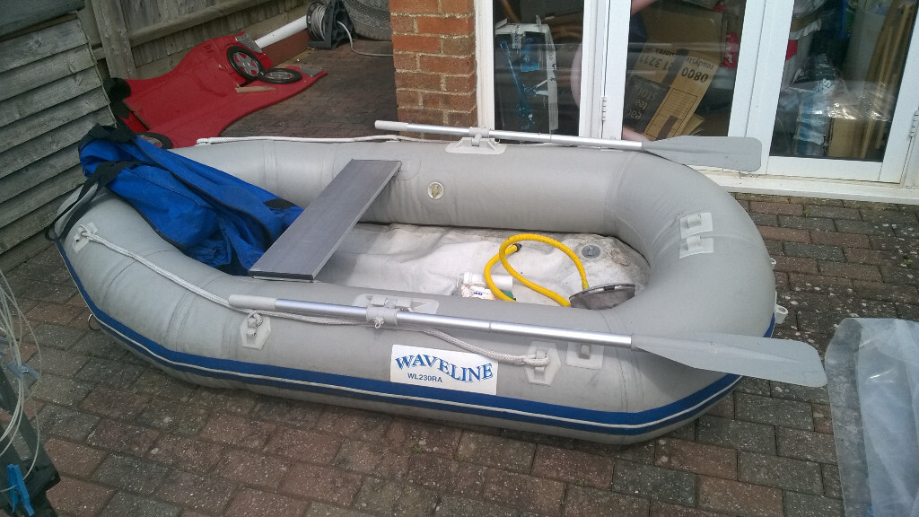 180 Waveline 230ra Inflatable Dinghy With Oars Pump Airbed Floor Repair Kit And Replacement Valves In Poole Dorset Gumtree