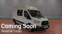 2016 16 FORD TRANSIT 2.2 TDCI 350 7 SEAT CREW VAN NO VAT L3 H2 EURO 5 (125 PS) D