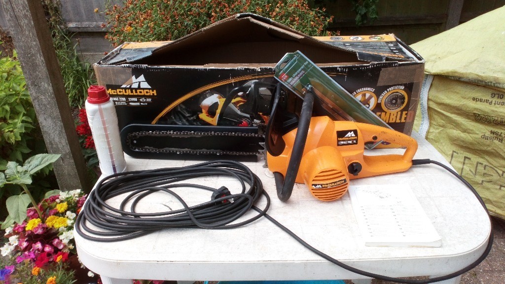 ELECTRIC CHAINSAW McCULLOCH E PRO MAC 2200 USED GOOD CONDITION, NEEDS