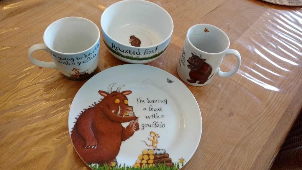Gruffalo Plate Set & Gruffalo 5 Piece Melamine Dinner Set Sc 1 St