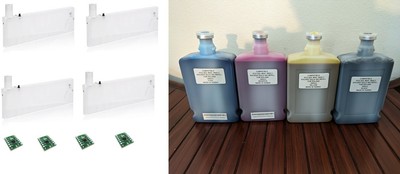 COMPATIBLE BULK INK SYSTEM FOR MIMAKI SS21 (C-Y-M-K)  JV33, JV34, JV150, CJV30