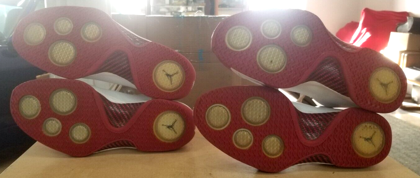 NIKE NIKE AIR JORDAN 21 XXI PE RED / WHITE 314303 103 SIZE US MENS 11 RARE