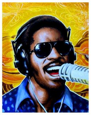 Stevie Wonder POSTER **AMAZING POP ART** Print Motown 70's