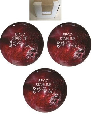 EPCO Duckpin Bowling balls - Starline Galaxy - Red (with engraving)