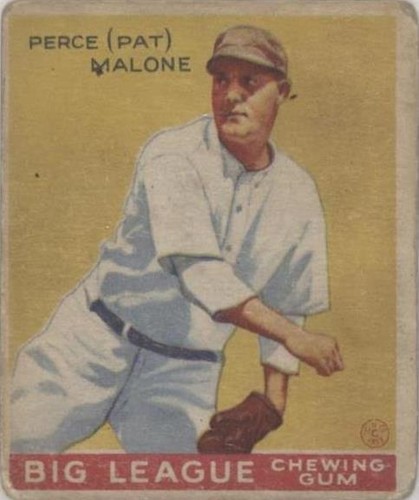 1933 Goudey Big League Chewing Gum - Pat Malone #55