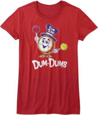 Pre-Sell Dum Dums Original Lollipops Pop Candy Licensed Ladies Women's T-Shirt 