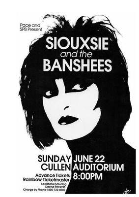 Siouxsie & the Banshees POSTER *LARGE* Concert Sioux 80's