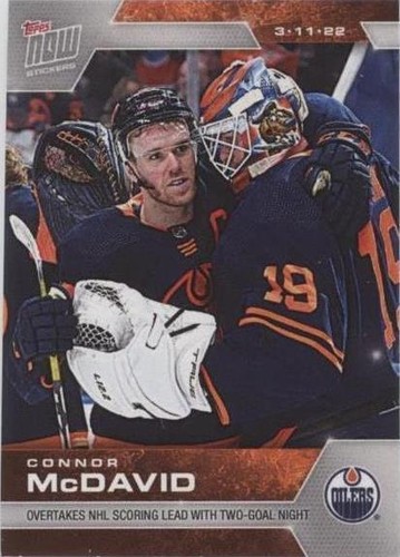 2021-22 Topps Now NHL Stickers - Connor McDavid #338