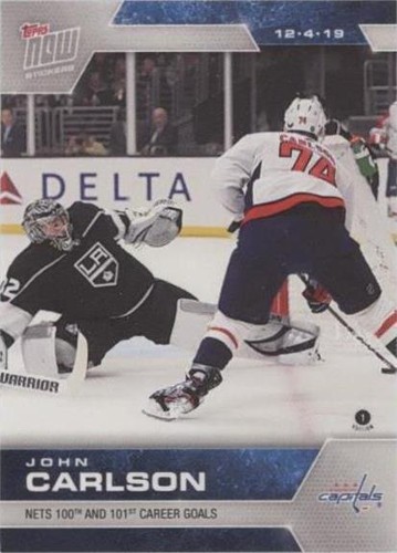 2019-20 Topps Now NHL Stickers - John Carlson #82