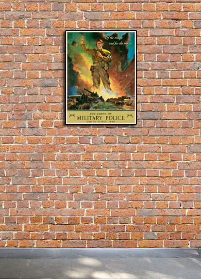 1942 Military Police Vintage Style WW2 US Army Poster - 18x24