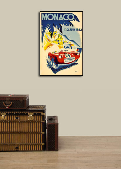 1933 5éme Grand Prix Automobile Monaco Race Poster, Artwork By Geo Ham Auction | Mecum On Time - Foto 9