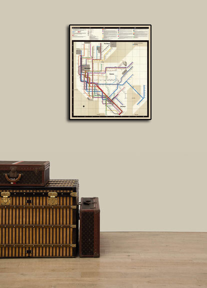 NYC Subway Map 1972 - MTA Historic Map - 16x20