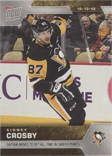 2022-23 Topps Now NHL Stickers - Sidney Crosby #8