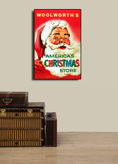 Woolworths's 1950s Advertising Poster "America's Christmas Store" - 20x30