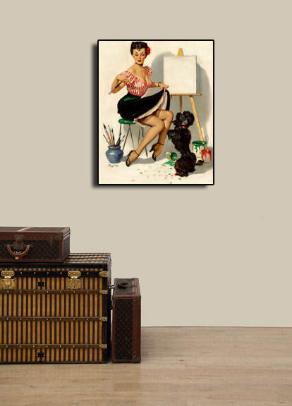 1950s Gil Elvgren Pin-Up Art Print 