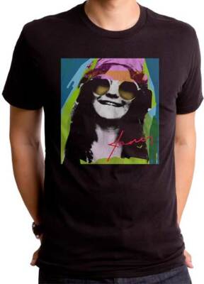 JANIS JOPLIN Psychedelic T SHIRT S-2XL New Official Goodie Two Sleeves Merch