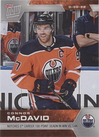 Pegatinas 2021-22 Topps Now NHL - Connor McDavid #365