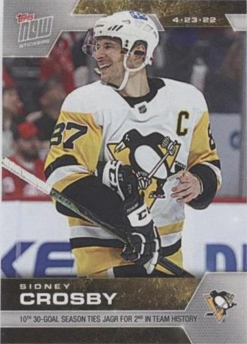 2021-22 Topps Now NHL Stickers - Sidney Crosby #423