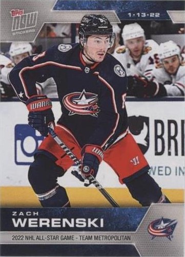 2021-22 Topps Now NHL Stickers - Zach Werenski #ASG-20