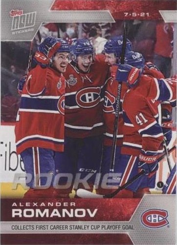2020-21 Topps Now NHL Stickers - Alexander Romanov #223